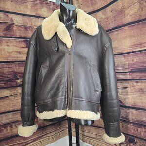 Excelled Sheepskin Mouton Aviator / Bomber Type B3 Jacket (men's XL)
